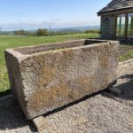 LT291 A Good Strong Solid Derbyshire Stone Trough