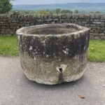 LT302 Stunning Circular Limestone Trough