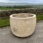 LT304 Large 18thC Limestone Circular Trough